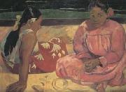 Paul Gauguin Tahitian Women on the beach (mk07) oil painting artist